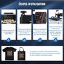 Heat Press, 5 in 1 Heat Press Machine Machine 30.48 x 38.1 cm, Clamshell Sublimation Transfer Printer Fast Heat-up, Digital Precise Temperature Control, Vinyl Heat Press for T-Shirt Plate Mug Cup, 1250W Image 3