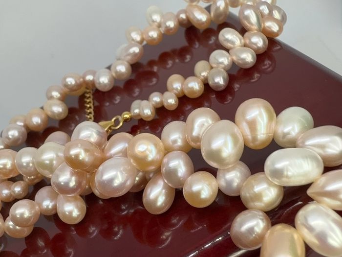 Perl Tucson Finds - Natural AAA Multi-Color Freshwater Pearl Necklace