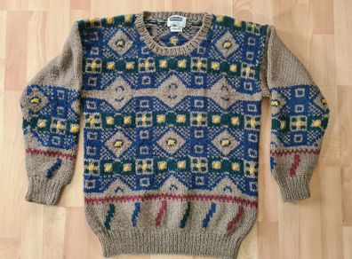 Jumper Handknit vintage wool Shelterbay by Arrow size M medium