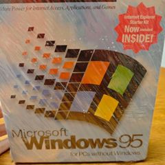 Microsoft Windows 95 sealed boxed.