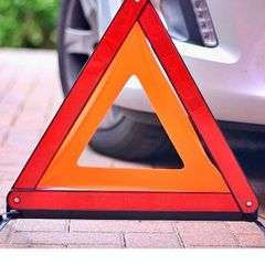 AA Warning Triangle For Breakdown Roadside Emergency Hazard - EU Driving Legal Standard For Cars Vans Trucks - Storage Case Included