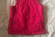 Girls Gap Pink Sleeveless Jacket with fleece lining