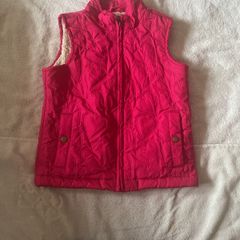 Girls Gap Pink Sleeveless Jacket with fleece lining