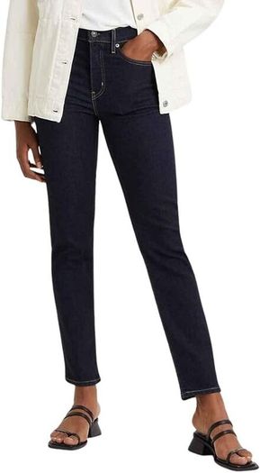 Levi's Women's 724 Jeans, High Rise Straight, Blue Wave Rinse, 31W / 30L, Size S - M