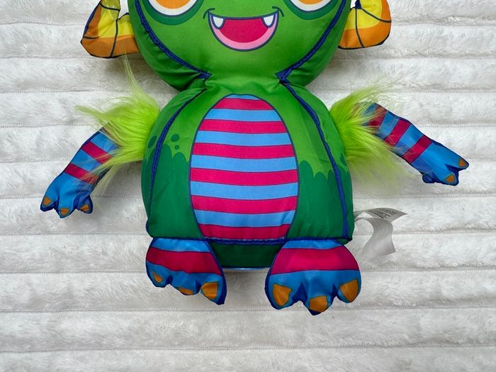 Little Tikes green monster plush approx. 27 cm. Dirty Used Please see photos