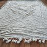 table cover cloth bed throw tapestry Beige white Bohemian Wall Hanging, Hippie Tapestry with Lace Design, Psychedelic Hippie Wall Decoration Ceiling for Bedroom Dorm 200 x 150 cm craft hand made Image 3