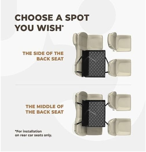 Wuglo extra stable dog car seat with seat belt