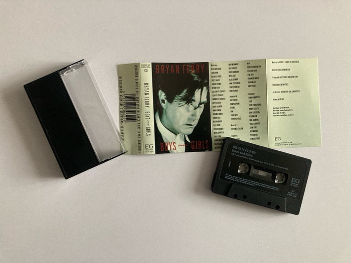 Bryan Ferry Boys and Girls Cassette Tape EX/NM