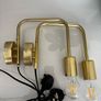 Gold Wall lights (plug in) Image 2
