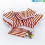 job lot 500 x Gold and White Striped Paper Candy Bags all colours available Image 5