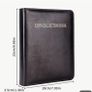 Zipper Faux Leather Case 360 Large Capacity Coin Collection Book Size Grid Mixed Coin Stamp Collection Book Badge Sticker High-end Protective Cover Hot Stamping Storage Book Image 3