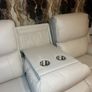 New 2&3 electric recliner sofa cream leather Image 2