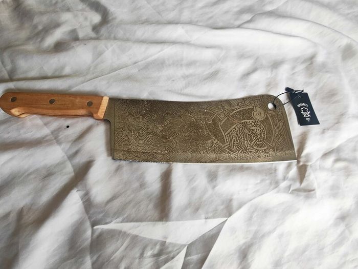 Cleaver Knife 10 inch Cammin Casket by Di'Casteel