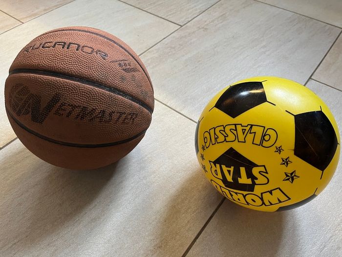Basketball & soccer ball