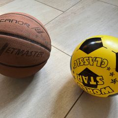 Basketball & soccer ball