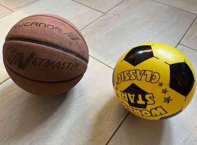 Basketball & soccer ball