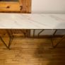 Marble look console table Image 6