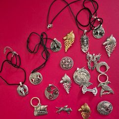 Lot of ( 19 ) celtic/ norse/ viking/ ethnic, costume jewellery