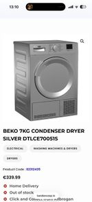 beko condensed dryer