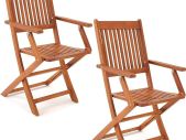 2 X GARDEN CHAIR Wooden Folding Chair FSC Certified