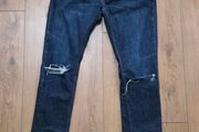 All Saints Cigarette Men's Skinny Distressed Jeans Size 32