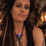 Double Deer Antler and Purple Aura Quartz Necklace Image 2