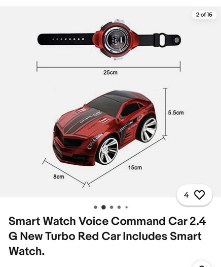 Smart Watch Voice Command Car 2.4
