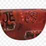 Brand New with tags Red Graffiti Clutch with Gold Chain Image 2