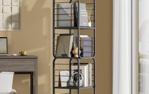 New Rotating Bookcase Corner Shelf  - FREE P&P