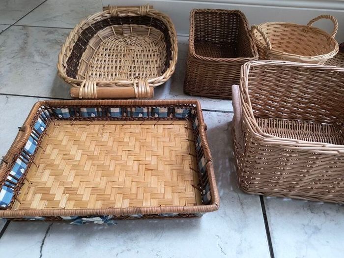 Wicker Baskets x 13