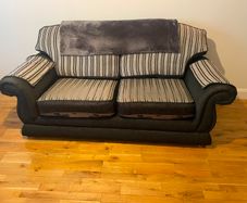 Two three seater sofas