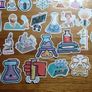 50pcs Chemistry Equipment Funny Stickers Decals Image 4