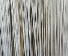 This is a white string curtain