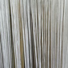 This is a white string curtain
