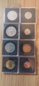 Irish Pre-Euro Coin Display Set In Protective Capsules
