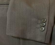 Zantos Mens Grey Suit. 40R, 34R.