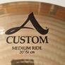 Zildjian A Custom 20'' Medium Ride Cymbal Brilliant Finish  2654g Image 4