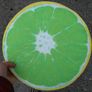 Round Flat Cushion. Looks Like A Slice Of Orange (new). Image 7
