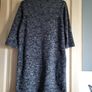 Autumn dress black melange with pockets M Image 2