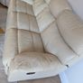 Leather 3 seater recliner sofa Image 2