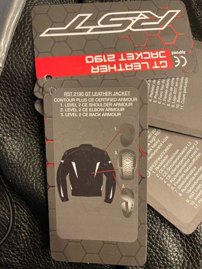 rst leather motorbike jacket as new