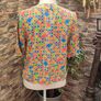 Vintage 90s 00s multicoloured geometric pattern top size small Image 5