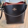 Coach Black Leather Mollie Bag Image 2