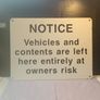 Heavy Duty Cast Aluminum Notice Sign Image 4