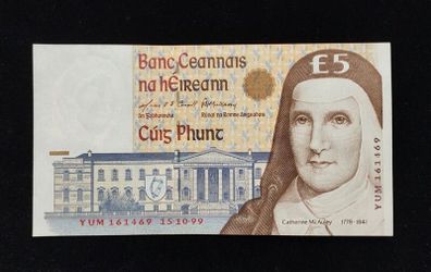 Ireland | 5 Pounds | 1999 | P.75b | YUM 161469 | UNC