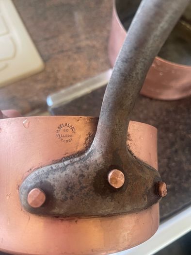 1950 copper pots