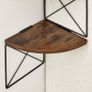 Bookcase with Zigzag Design, 5 Levels, 20 x 20 x 127.5 cm, for Bedroom, Study, Living Room, Vintage Brown-Black Image 5