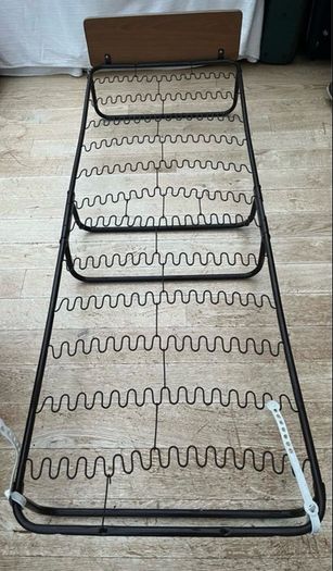 Single Foldable Bed Frame Compact Sturdy