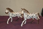 Two Schleich Knabstrupper Horses