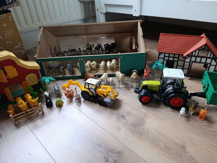 Huge selection of vintage animal toy farm